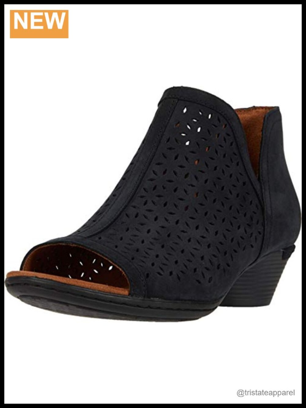 Cobb Hill Laurel Open Boot Wedge Sandal Arch Support Comfort